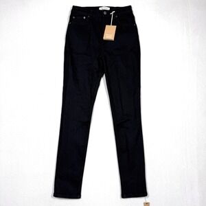 Reformation Jeans Womens 27 Black Harper High Rise Skinny Organic Cotton NWT